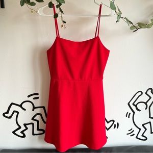 Red Wild Fable Skater Dress Size Small